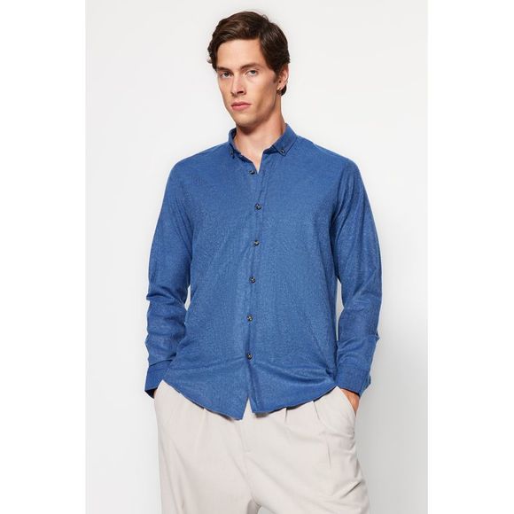 NWT Trendyol Men Slim fit Shirt collar Woven Shirt - Picture 1 of 13